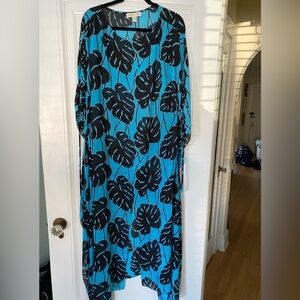 NWOT michael kors cover up. Blue and black.